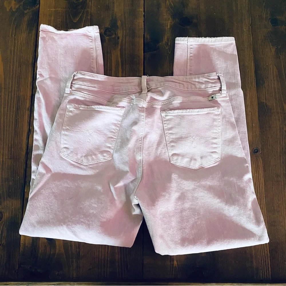 Lucky Brand pink straight leg denim jeans